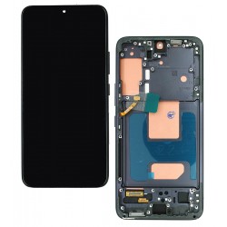Дисплей для Samsung S901 Galaxy S22 5G, черный, с рамкой, High quality, (TFT)