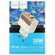 Зарядний пристрій Hoco CS73A, USB, Type-C PD30Вт QC3.0, білий Зарядний пристрій Hoco CS73A, USB, Type-C PD30Вт QC3.0, білий
