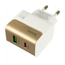 Зарядное устройство Hoco CS73A, USB, Type-C PD30Вт QC3.0, белое Зарядное устройство Hoco CS73A, USB, Type-C PD30Вт QC3.0, белое