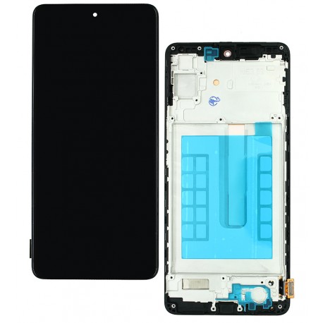 Дисплей для Samsung M536 Galaxy M53, черный, с рамкой, High Quality, (OLED)