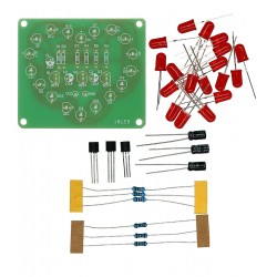 DIY конструктор "Cветодиодное мигающее сердце", 18 красных светодиодов
