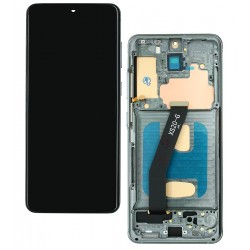 Дисплей для Samsung G980 Galaxy S20, G981 Galaxy S20 5G, серый, с рамкой, China Quality, (TFT)