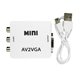 Перехідник конвертер MINI, AV в VGA (гн.AV (IN)- VGA (OUT)), білий Перехідник конвертер MINI, AV в VGA (гн.AV (IN)- VGA (OUT)), білий