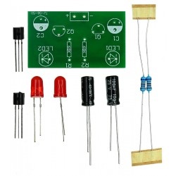 DIY конструктор "Зроби сам" світловий ефект мультивібратор-мигалка, 2 світлодіоди, TJ-56-50
