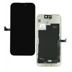 Дисплей для Apple iPhone 15 Pro, черный, с сенсорным экраном, с рамкой, High Quality, GX-AMOLED, 120Hz