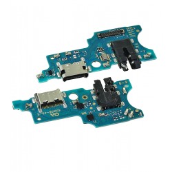 Шлейф для Samsung A065 Galaxy A06, конектора зарядки, з компонентами, з мікрофоном, копія, (плата зарядки)