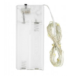 Светодиодная гирлянда Xmas Капля росы 2m на медной проволоке Теплый от батареек