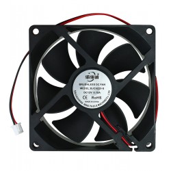 Вентилятор 92 х 9 х 25мм 12V BJC9225-S (2 провода) 0.15A подшипник скольжения Вентилятор 92 х 9 х 25мм 12V BJC9225-S (2 провода) 0.15A подшипник скольжения