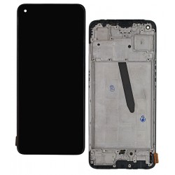 Дисплей для Oppo Reno 8T (4G), чорний, з рамкою, High Quality (OLED)