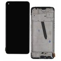 Дисплей для Oppo Reno 8T (4G), черный, с рамкой, High Quality (OLED)