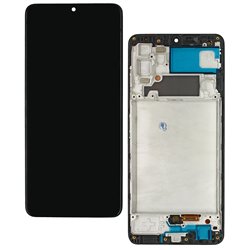 Дисплей для Samsung A325 Galaxy A32, черный, с рамкой, High Quality, Original LCD size, (OLED) Дисплей для Samsung A325 Galaxy A32, черный, с рамкой, High Quality, Original LCD size, (OLED)