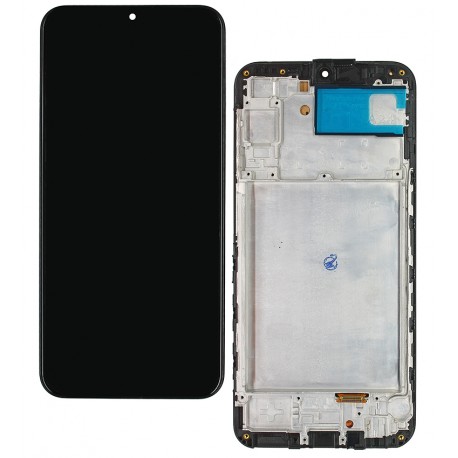 Дисплей для Samsung A245 Galaxy A24, черный, с рамкой, копия, (TFT)