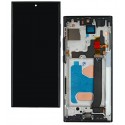 Дисплей для Samsung N985F Galaxy Note 20 Ultra, N986B Galaxy Note 20 Ultra 5G, чорний, з рамкою, China Quality, (TFT)