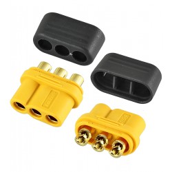 Гнездо MR60-F.G.Y Female 3pin, разъем питания для соединения двигателей с регуляторами скорости, 30А(60A) Гнездо MR60-F.G.Y Female 3pin, разъем питания для соединения двигателей с регуляторами скорости, 30А(60A)