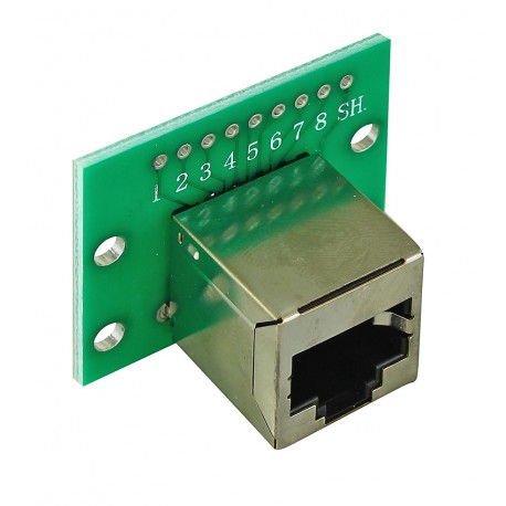 Плата друкована з роз’ємом RJ45 вертикальний to DIP
