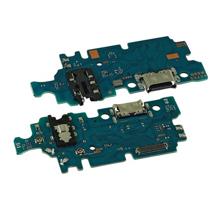 Шлейф для Samsung A245 Galaxy A24, коннектора зарядки, коннектора гарнитуры, с микрофоном, (плата зарядки), China Quality