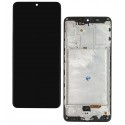 Дисплей для Samsung A315 Galaxy A31, A315F/DS Galaxy A31, черный, с рамкой, копия, (TFT)