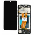 Дисплей для Samsung A055 Galaxy A05, черный, с рамкой, (Box)