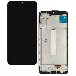 Дисплей для Samsung M346 Galaxy M34, черный, с рамкой, High Quality, с широким ободком, (OLED)