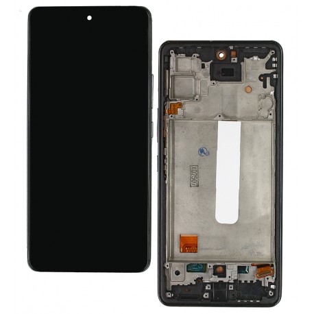 Дисплей для Samsung A536 Galaxy A53 (2022), чорний, з рамкою, China Quality, (TFT)