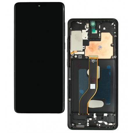 Дисплей для Samsung G985 Galaxy S20 Plus, G986 Galaxy S20 Plus 5G, чорний, з рамкою, China Quality, (TFT)