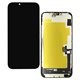 Дисплей для Apple iPhone 14 Plus, чорний, з рамкою, High Quality, JCID-OLED SOFT