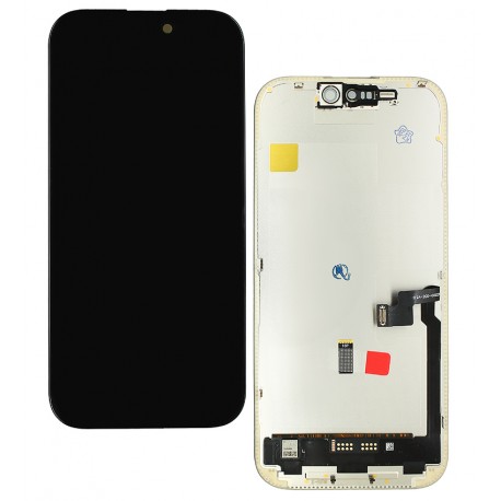 Дисплей для Apple iPhone 16 Pro, чорний, з рамкою, High Quality, DD-OLED