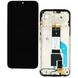 Дисплей для Xiaomi Redmi 15C (4G), чорний, з сенсорним екраном, з рамкою, High Quality