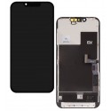 Дисплей для Apple iPhone 13 Pro, черный, с рамкой, High Quality, (OLED), GX OEM Hard, type 2