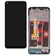 Дисплей для Oppo A54 4G, черный, с рамкой, High Quality, CPH2239, BV065WBM-L03-MB00