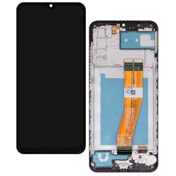Дисплей для Samsung A025F/DS Galaxy A02s, чорний, з рамкою, копія, з жовтим шлейфом, (160,5x72 мм) Дисплей для Samsung A025F/DS Galaxy A02s, чорний, з рамкою, копія, з жовтим шлейфом, (160,5x72 мм)