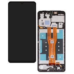 Дисплей для Samsung A065 Galaxy A06, черный, с рамкой, (Box)