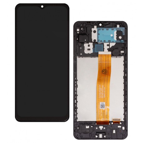 Дисплей для Samsung A125F Galaxy A12, черный, с рамкой, High Quality, universal