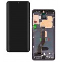 Дисплей для Samsung G985 Galaxy S20 Plus, G986 Galaxy S20 Plus 5G, чорний, з рамкою, High Quality, (OLED) Cosmic Black