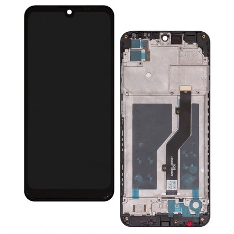 Дисплей для ZTE Blade A5 (2020), чорний, з рамкою, High Quality, SKI608-B09 V0.1