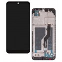 Дисплей для ZTE Blade A5 (2020), чорний, з рамкою, High Quality, SKI608-B09 V0.1