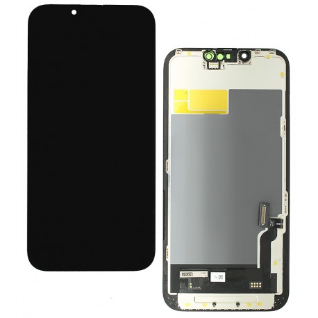 Дисплей для Apple iPhone 13, чорний, з рамкою, High Quality, JCID-OLED SOFT