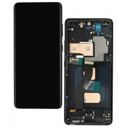 Дисплей для Samsung G998 Galaxy S21 Ultra 5G, чорний, с рамкой, China Quality, (TFT)
