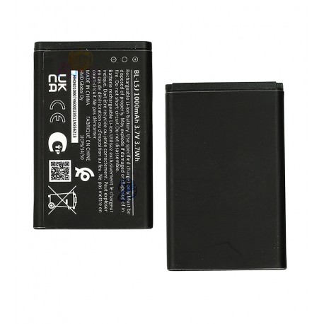 Аккумулятор BL-L5J для Nokia 105 (2023), Li-ion, 3,7 В, 1000 мАч, оригинал (PRC)