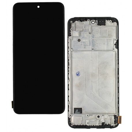 Дисплей для Xiaomi Poco M5s, Redmi Note 10, Redmi Note 10S, чорний, з рамкою, копія, (TFT)