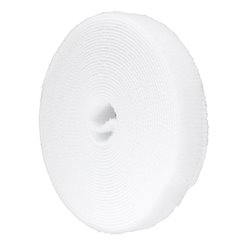 Кабельний органайзер Aida для стяжки дротів з липучкою, 10 мм x 3 м, білий