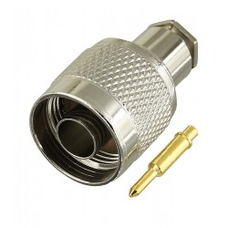 Штекер N з накруткою під кабель RG-58, латунь