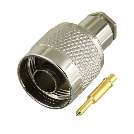 Штекер N с накруткой под кабель RG-58, латунь