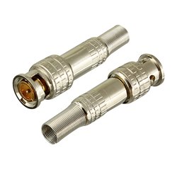 Штекер BNC под кабель, с пружиной, латунь