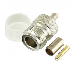 Гніздо N обтискне під кабель RG-58, латунь