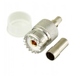 Гніздо UHF обтискне на кабель (RG-58), латунь