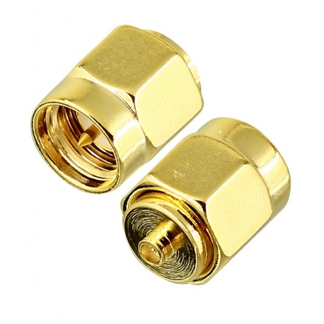 Переходник UFL/IPEX в SMA, латунь, gold Переходник UFL/IPEX в SMA, латунь, gold