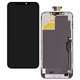 Дисплей для Apple iPhone 12 Pro Max, чорний, з рамкою, без мікросхеми, з пластиками камери та датчика наближення, (OLED), OEM hard, SL