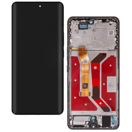 Дисплей для Huawei Honor Magic7 Lite, чорний, з рамкою, оригінал (PRC), BRP-NX1