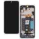 Дисплей для Samsung A057 Galaxy A05s, черный, с рамкой, оригинал (переклеенное стекло)
